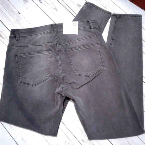 H&M Skinny High Waist Dark Gray Jeans - Picture 3 of 6